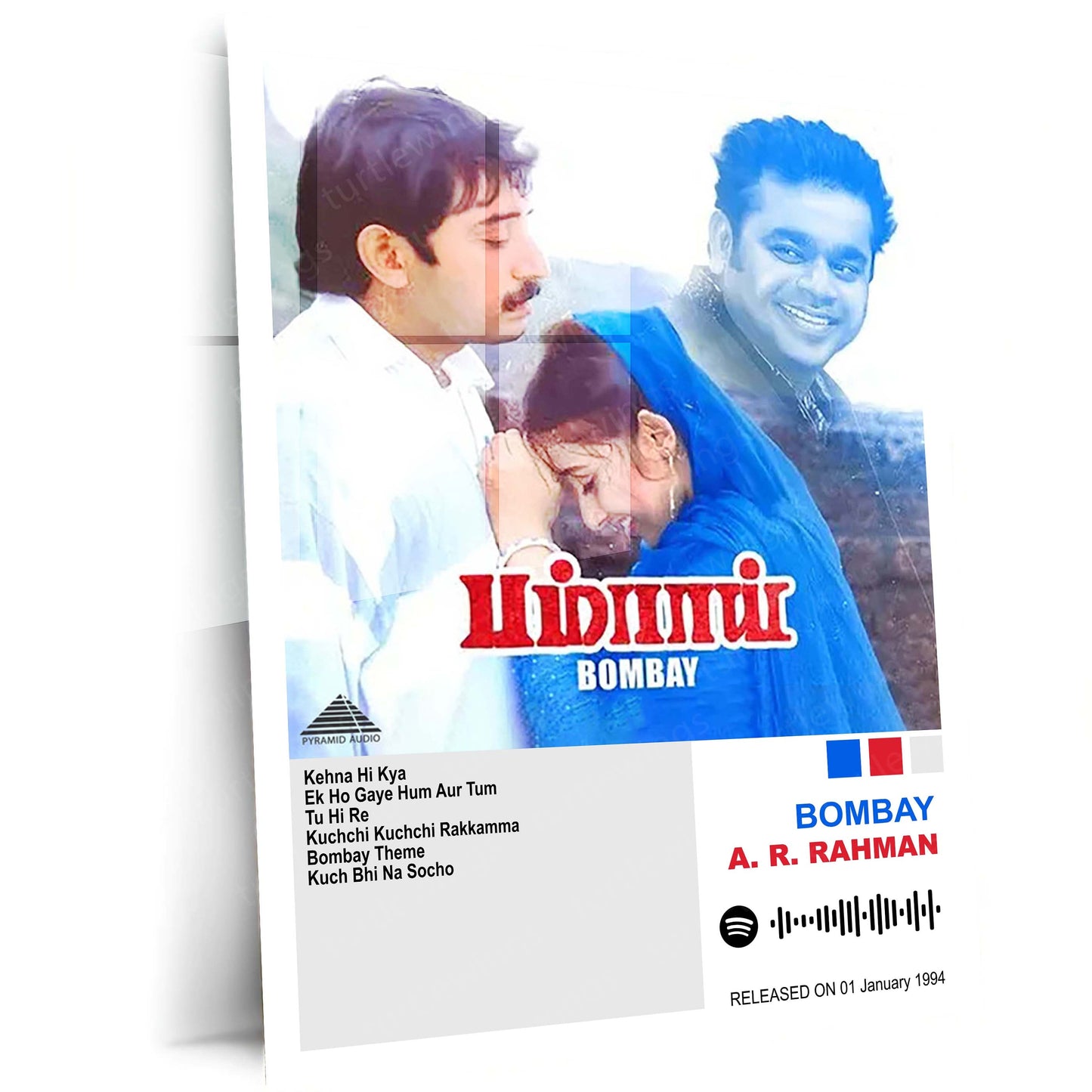 A. R. Rahman – Complete Soundtrack Collection | Set of 11 | Set of 8 | Set of 4 | Premium Metal Poster Set