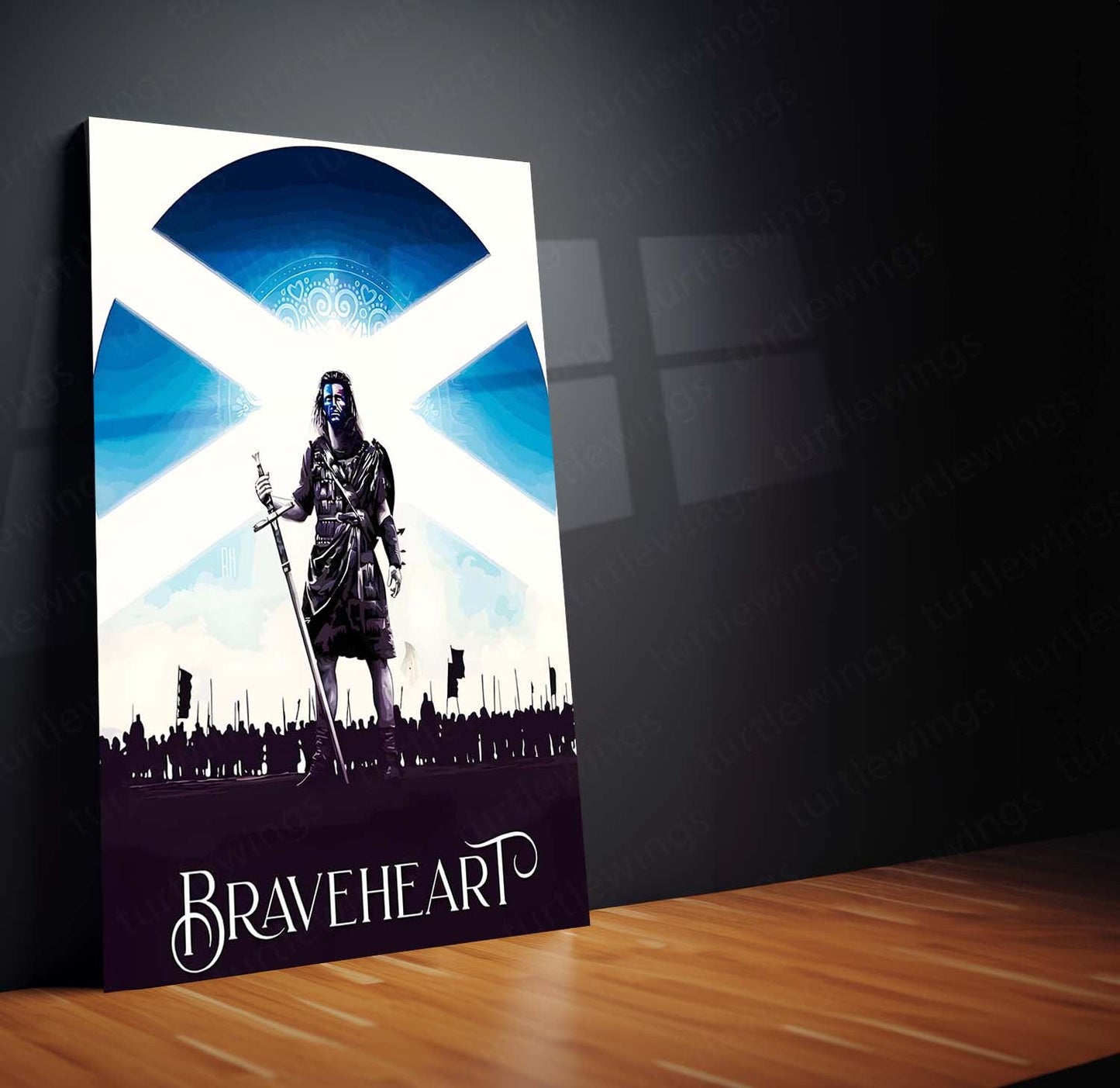 Movies & Series Metal Poster | Braveheart – The Spirit of Freedom | Warrior’s Valor Metal Frame Poster 01