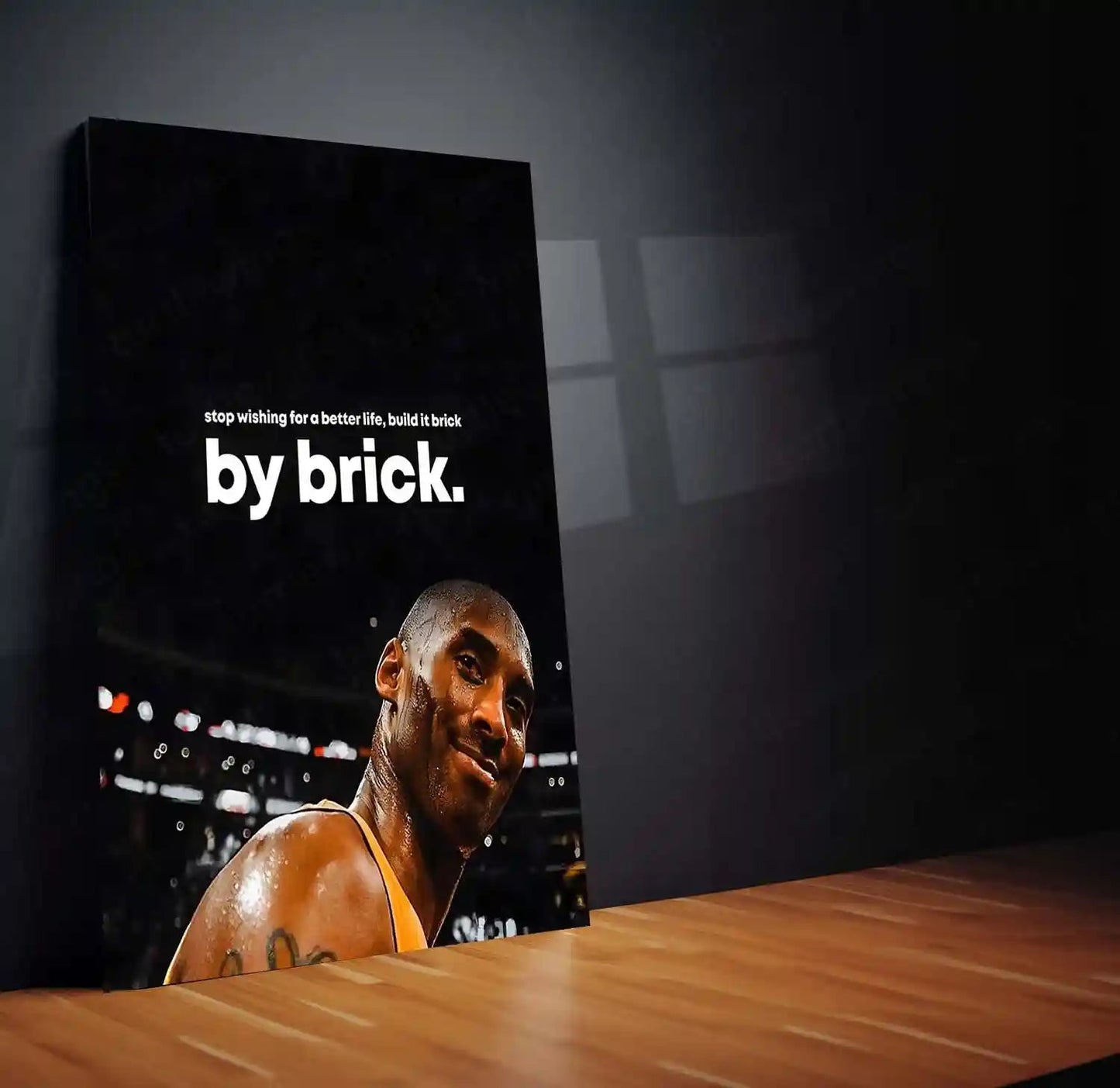 Quote Metal Poster | Brick by Brick | Discipline, Consistency & Long-Term Vision Metal Frame - TURTLEWINGS 