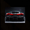 Bugatti Neon LED Metal Poster â Luxury Supercar Wall Art for Automotive Enthusiasts