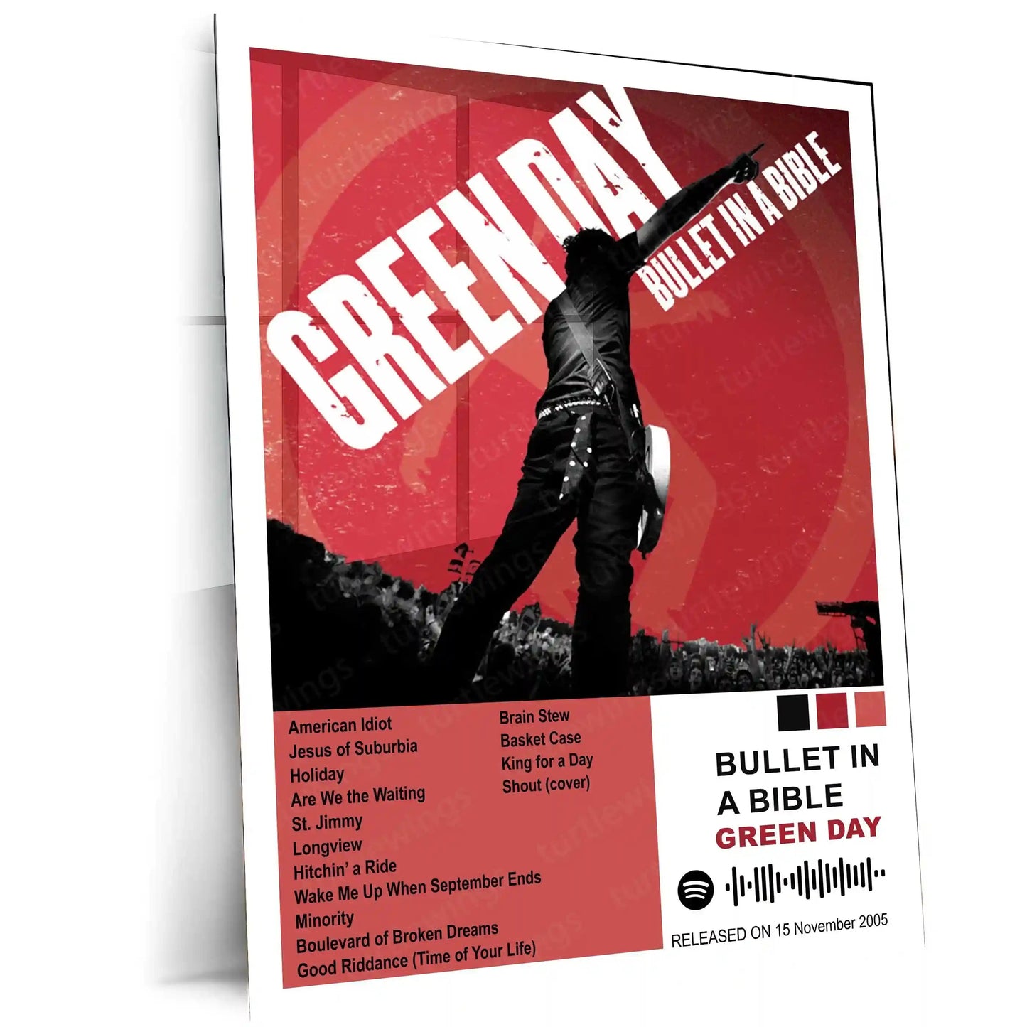 Green Day – Complete Album Collection | Set of 11 | Set of 8 | Set of 4 | Premium Metal Poster - TURTLEWINGS