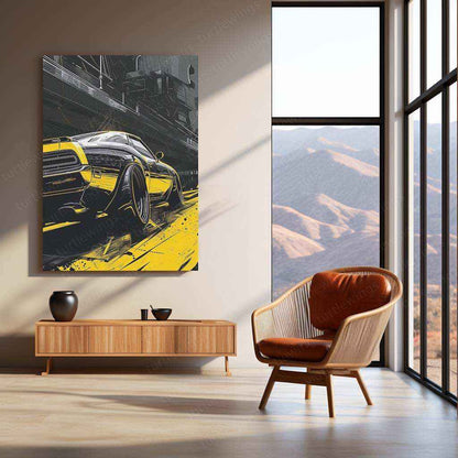 Car Art Metal Poster – Stylish Automotive Wall Art | Speed & Supercar Aesthetic Decor - TURTLEWINGS