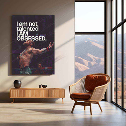 Conor McGregor Quote Metal Poster – Motivational MMA Wall Art | Fighter Mindset Decor - TURTLEWINGS