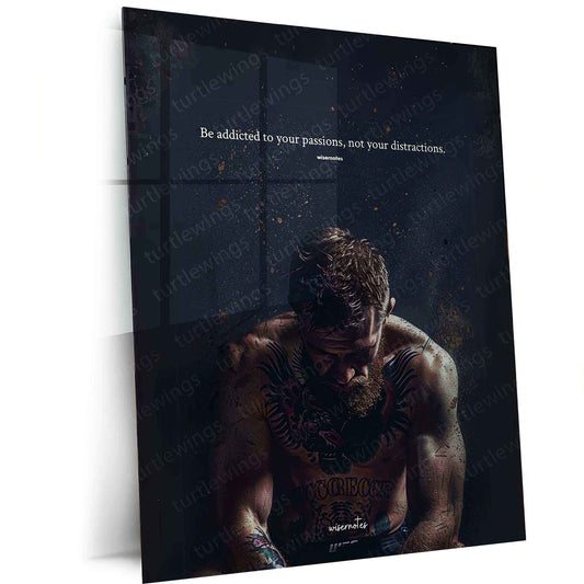Conor McGregor Quote Metal Poster – Motivational MMA Wall Art | Fighter Mindset Decor 2 - TURTLEWINGS