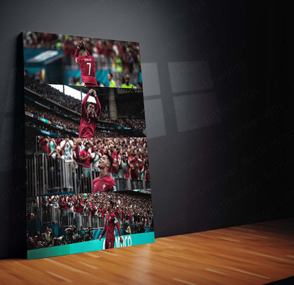 Cristiano Ronaldo FIFA World Cup 2026 Moments Metal Poster | Portugal No. 7 Legendary Collector Wall Art