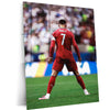 Cristiano Ronaldo FIFA World Cup 2026 Metal Poster | Portugal No. 7 Football Legend Premium Wall Art