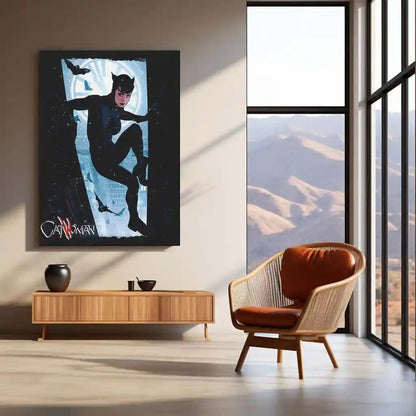 Catwoman – Gotham’s Femme Fatale Metal Poster | DC Comics Wall Frame - TURTLEWINGS