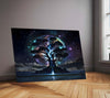 Celestial Tree of Dreams – Cosmic Universe Waterfall Artwork | Premium Metal Poster