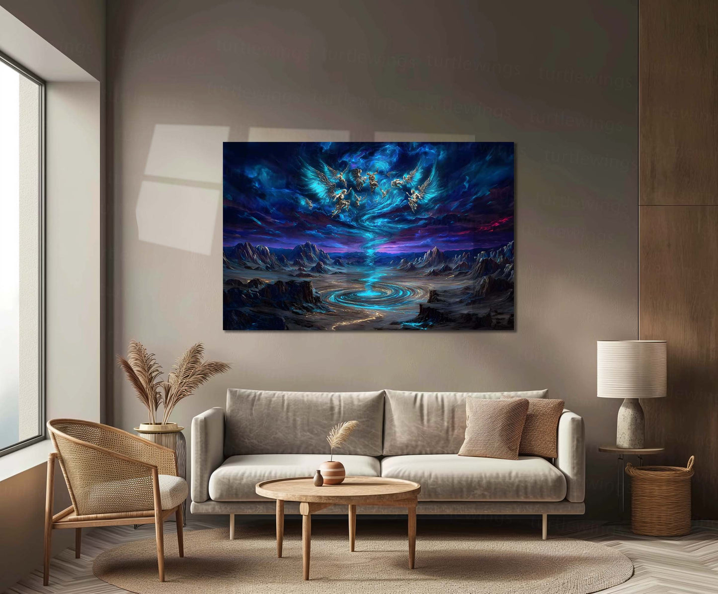 Celestial Whirlwind – The Dance of Angels & Storms | Fantasy Metal Poster