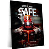 Quote Metal Poster | Charles Leclerc “Never Play It Safe” Metal Print | Ferrari Formula Racing Wall Art | Motivational Motorsport Poster