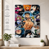 Anime Metal Poster | Demon Slayer Hashira Split Metal Poster | Anime Wall Art |