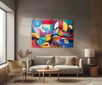 Colorful Abstract Metal Poster | Modern Wall Art