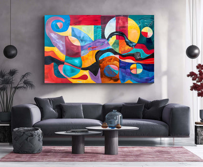 Colorful Abstract Metal Poster | Modern Wall Art