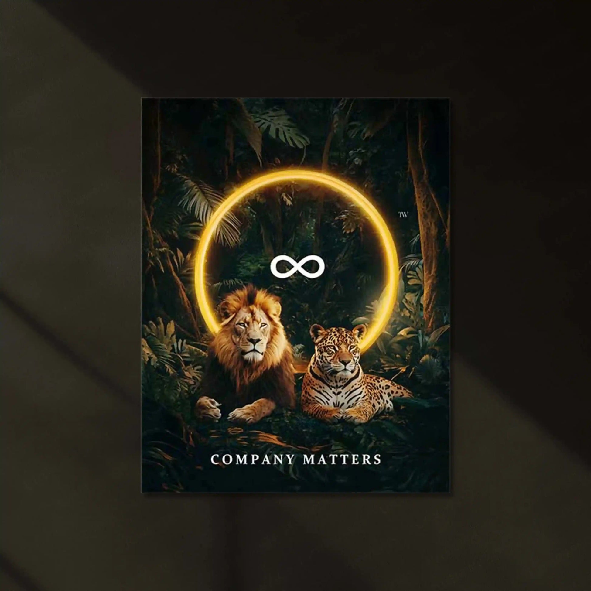 Company Matters Neon LED Metal Poster â Modern Business & Office Wall Art - TURTLEWINGS