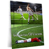Quote Metal Poster | Cristiano Ronaldo – To Discover Strength, You Must Face Weakness | Champion Mindset Metal Frame