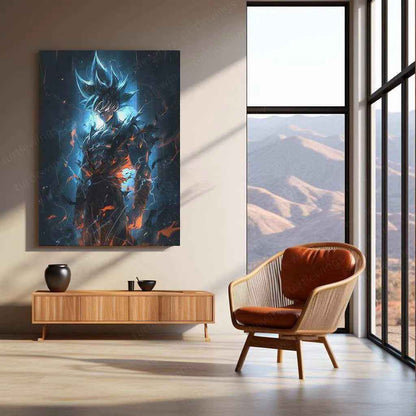 Goku Dragon Ball Art – Dark Sky Style Anime Poster - TURTLEWINGS
