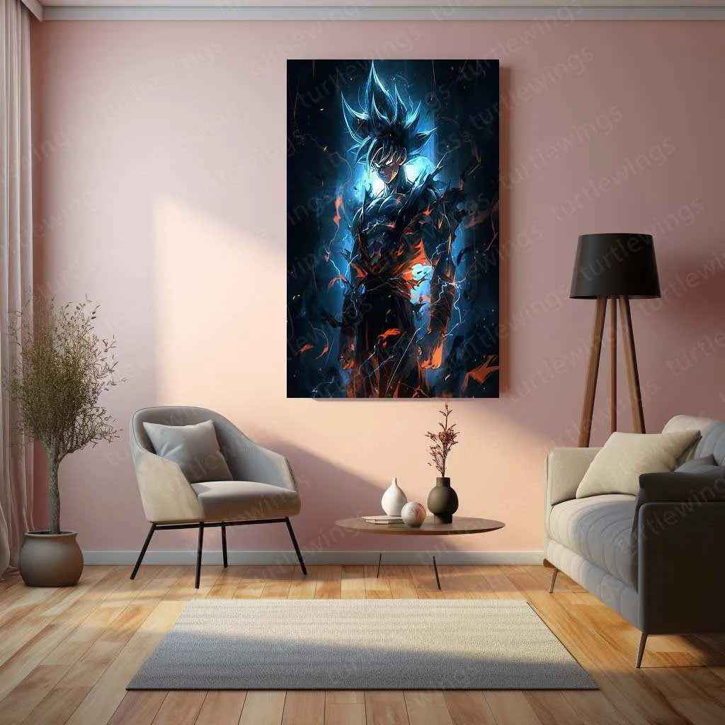 Goku Dragon Ball Art – Dark Sky Style Anime Poster - TURTLEWINGS