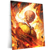 One Punch Man Saitama Wall Art – Powerful Anime Action Poster