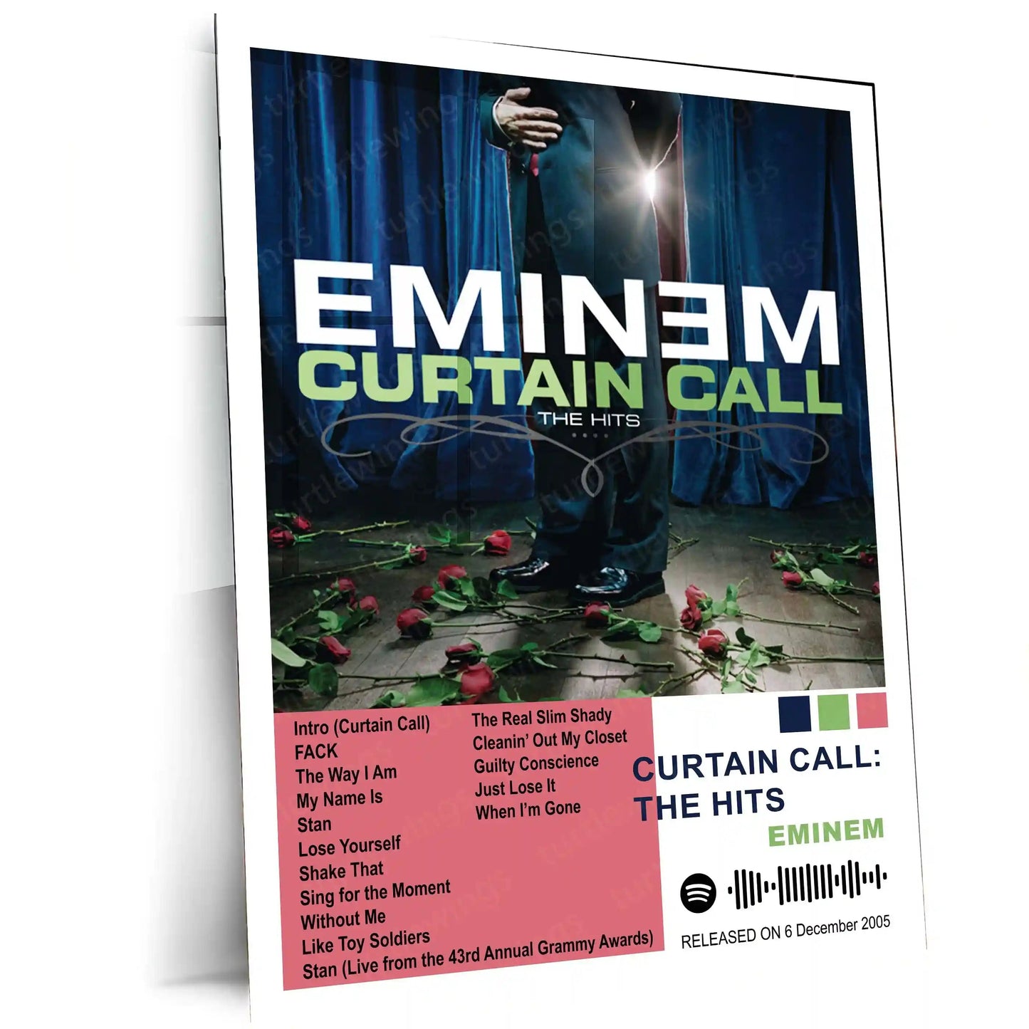 Eminem – Complete Album Collection | Set of 11 | Set of 8 | Set of 4 | Premium Metal Poster - TURTLEWINGS