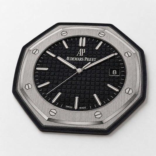 Audemars Piguet Royal Oak Dial Floor Mat (3 mm Thick) | Luxury Octagonal Watch Face Flat Rug for Bedroom, Gaming Room & Watch Collector Décor