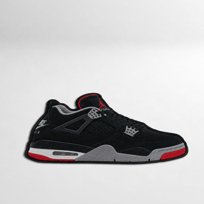 Air Jordan 4 Black Cut-out Flat Rug | Iconic Basketball Sneaker Flat Rug | Premium Streetwear Room Decor