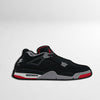 Air Jordan 4 Black Cut-out Flat Rug | Iconic Basketball Sneaker Flat Rug | Premium Streetwear Room Decor