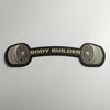 Body Builder Dumbbell Floor Mat (3 mm Thick) | Gym Weight Bar Design Mat for Home Gym, Fitness Room & Workout Decor