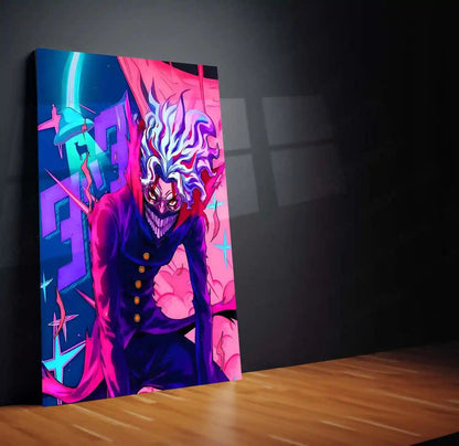 Anime Metal Poster | DanDaDan – Momo Ayase & Okarun Metal Poster | Supernatural Anime Wall Frame - TURTLEWINGS