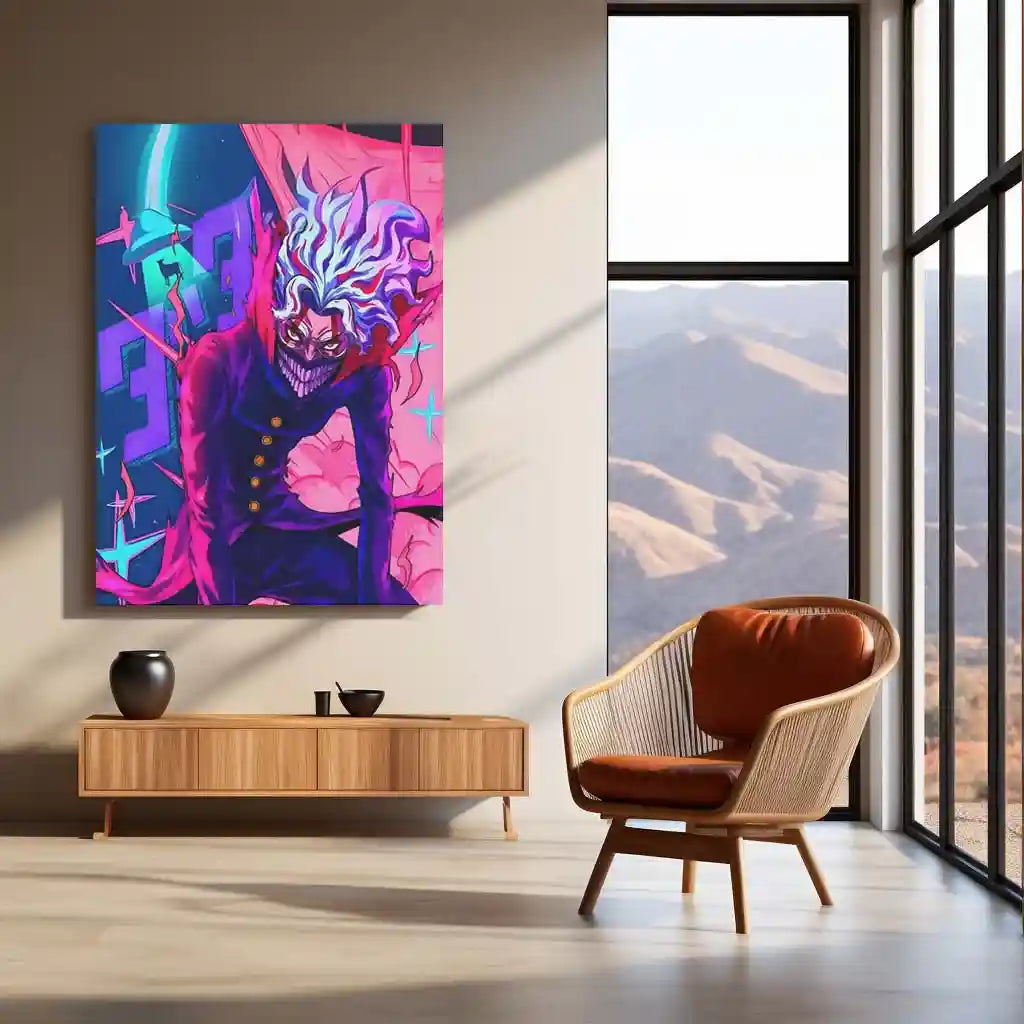 Anime Metal Poster | DanDaDan – Momo Ayase & Okarun Metal Poster | Supernatural Anime Wall Frame - TURTLEWINGS