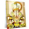 Dagdusheth Bappa Metal Poster – Divine Lord Ganesha Wall Art | Spiritual Hindu Decor
