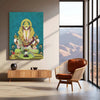 Dagdusheth Bappa Metal Poster – Divine Lord Ganesha Wall Art | Spiritual Hindu Decor 2 - TURTLEWINGS