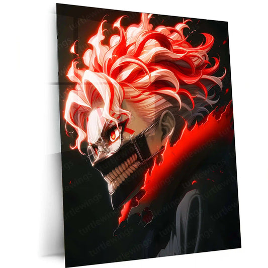 Anime Metal Poster | DanDaDan – Momo Ayase & Okarun Metal Poster | Supernatural Anime Wall Frame 011 - TURTLEWINGS