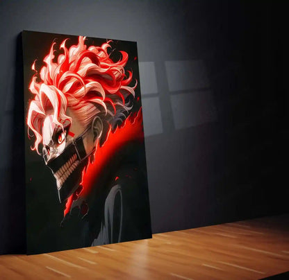Anime Metal Poster | DanDaDan – Momo Ayase & Okarun Metal Poster | Supernatural Anime Wall Frame 011 - TURTLEWINGS