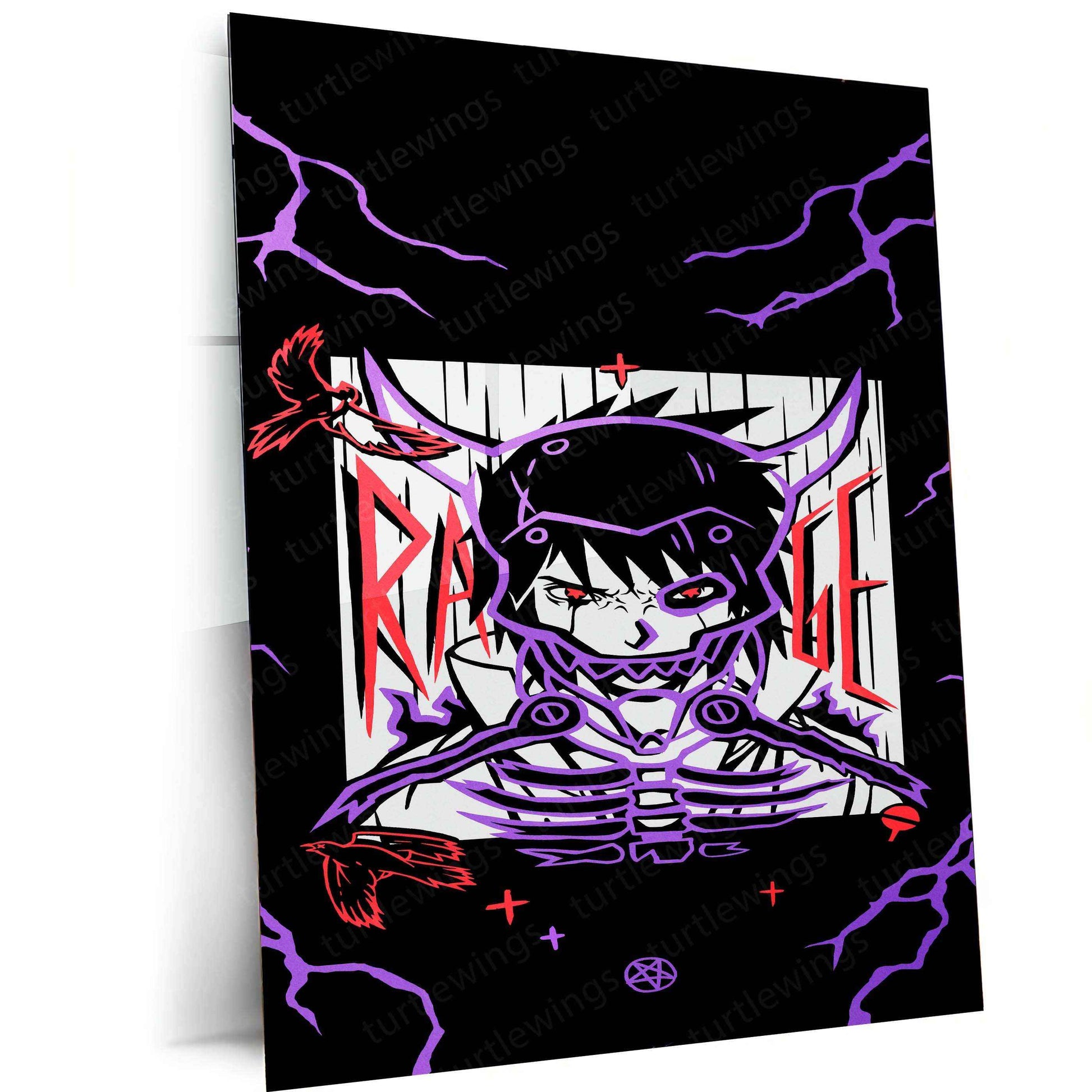 Dark Sasuke Poster – Powerful Naruto Villain Artwork - TURTLEWINGS