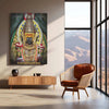 Devi Ambabai Metal Poster – Divine Goddess Mahalakshmi Wall Art | Spiritual Hindu Decor 2 - TURTLEWINGS