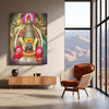 Devi Mahalakshmi Metal Poster – Divine Goddess of Wealth & Prosperity | Hindu Spiritual Wall Art 2 - TURTLEWINGS