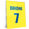 MS Dhoni 07 Metal Poster – Captain Cool Wall Art - TURTLEWINGS