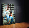 MS Dhoni Thala 07 Metal Poster – The Heart of Chennai Super Kings - TURTLEWINGS