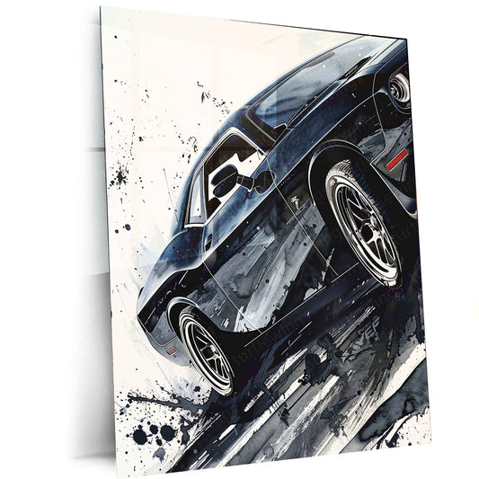 Dodge Challenger Metal Poster – Iconic Muscle Car Wall Art | Classic American Automotive Decor - TURTLEWINGS