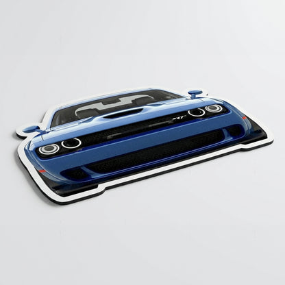Dodge Challenger SRT Front Cut Floor Mat | Anti-Slip 3mm Rubber Flat Rug | Easy-Clean Car Design Doormat for Home & Garage