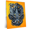 Dragon Engine Metal Poster | Futuristic Myth Fusion Wall Art | Cyberpunk Fantasy Decor