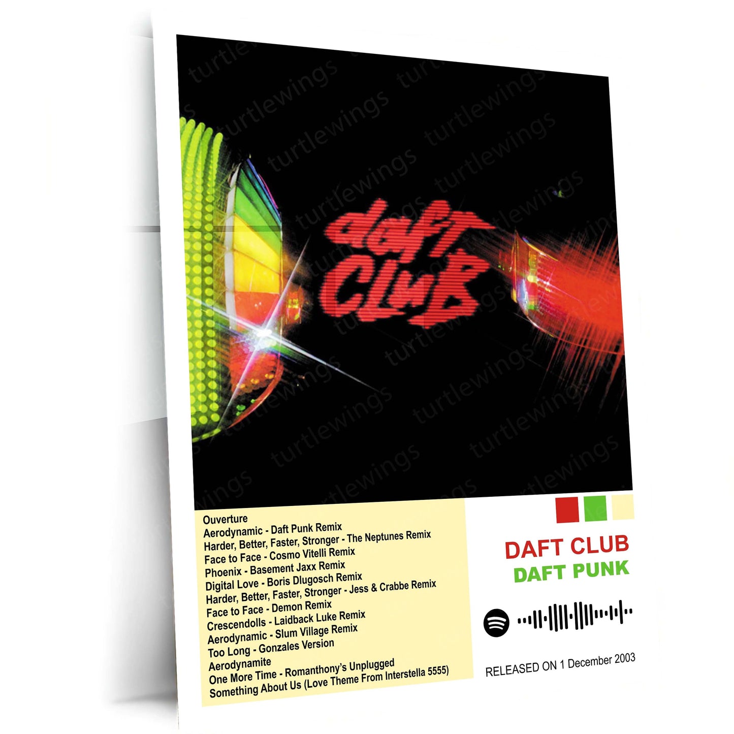 Daft Punk – Complete Album Collection | Set of 11 | Set of 8 | Set of 4 | Premium Metal Poster Set