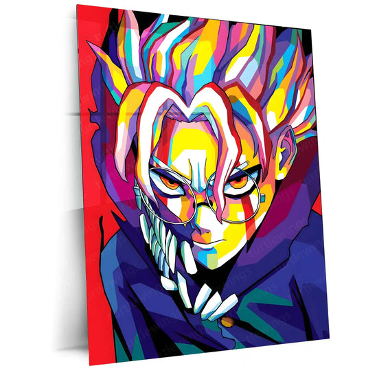 Anime Metal Poster | DanDaDan – Momo Ayase & Okarun Metal Poster | Supernatural Anime Wall Frame 03 - TURTLEWINGS
