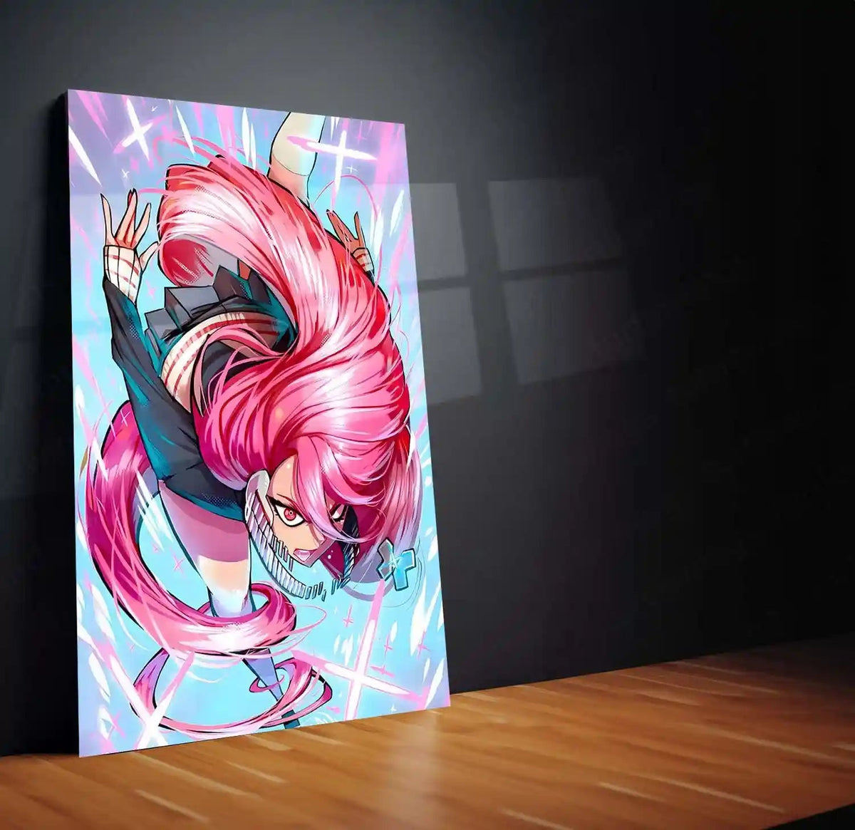 Anime Metal Poster | DanDaDan – Momo Ayase & Okarun Metal Poster | Supernatural Anime Wall Frame 06 - TURTLEWINGS