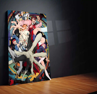 Anime Metal Poster | DanDaDan – Momo Ayase & Okarun Metal Poster | Supernatural Anime Wall Frame 05 - TURTLEWINGS