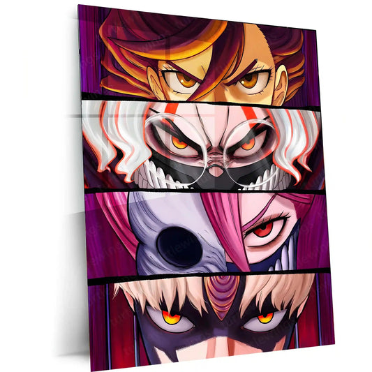 Anime Metal Poster | Dandadan – Eyes of the Supernatural Metal Poster | Paranormal Anime Wall Frame - TURTLEWINGS