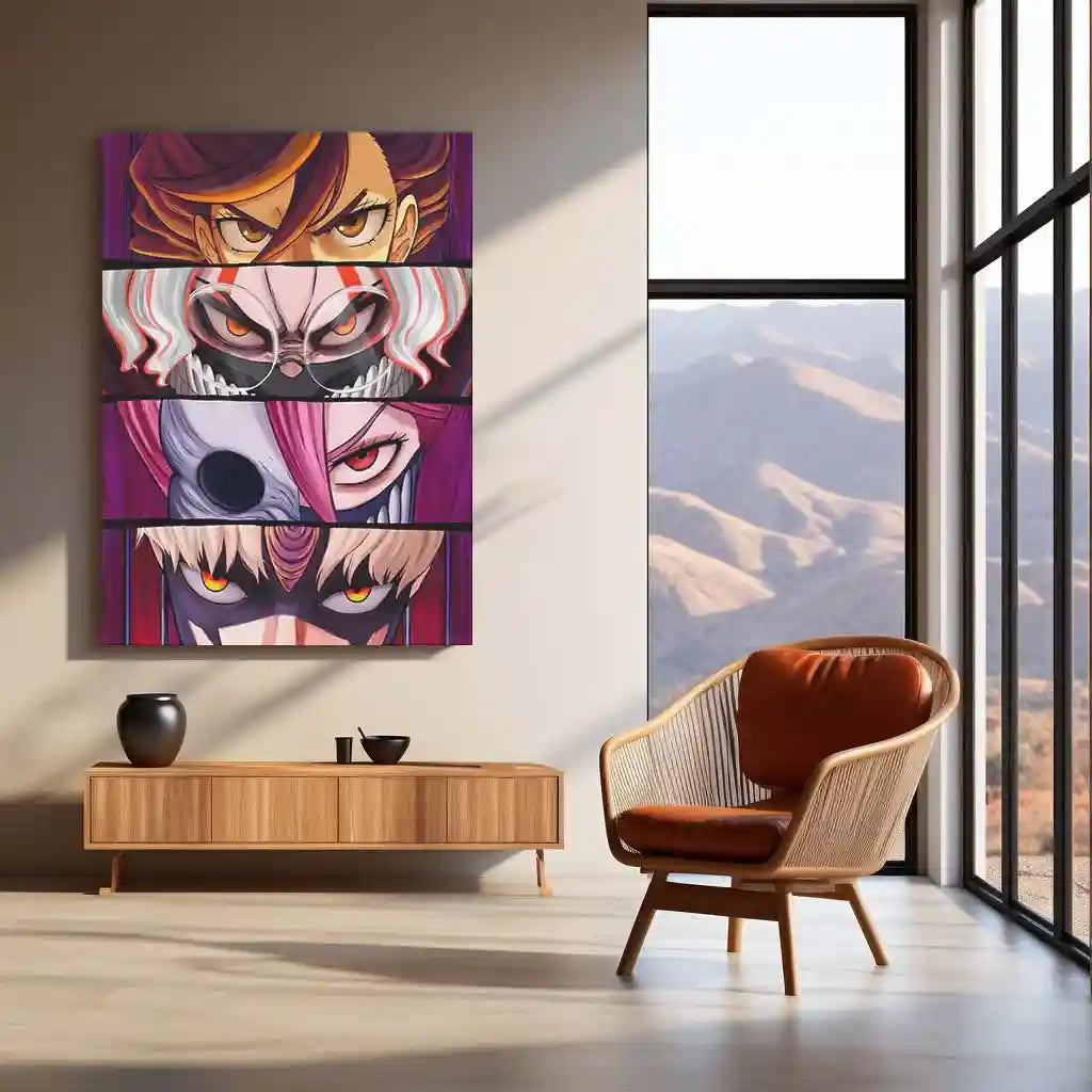 Anime Metal Poster | Dandadan – Eyes of the Supernatural Metal Poster | Paranormal Anime Wall Frame - TURTLEWINGS