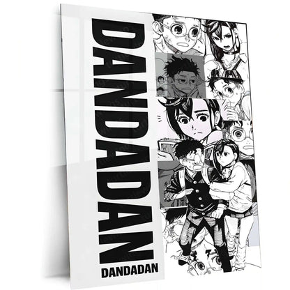 Anime Metal Poster | Dandadan’s Diverse Expressions Metal Poster | Anime Reaction Faces Wall Frame - TURTLEWINGS