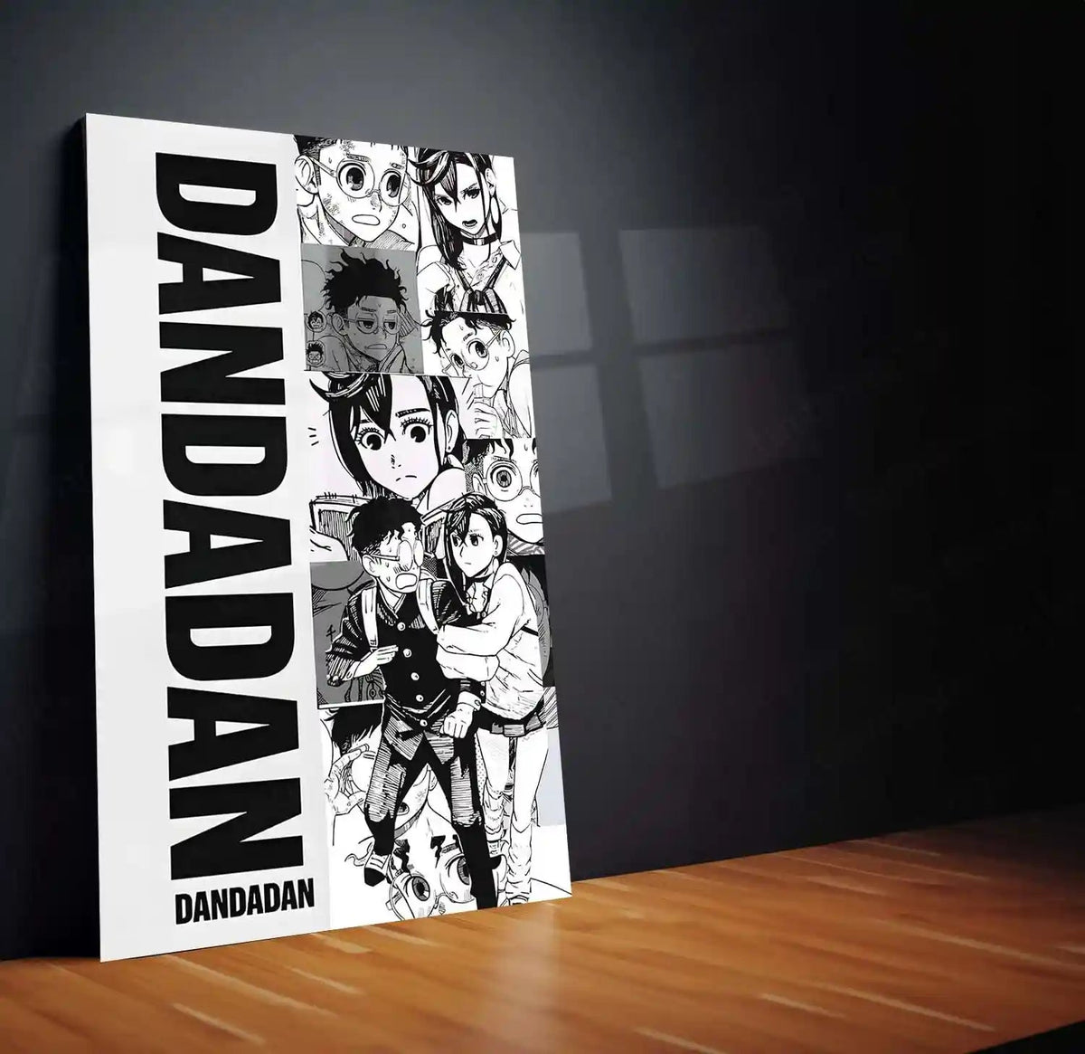 Anime Metal Poster | Dandadan’s Diverse Expressions Metal Poster | Anime Reaction Faces Wall Frame - TURTLEWINGS