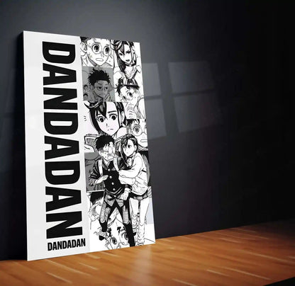 Anime Metal Poster | Dandadan’s Diverse Expressions Metal Poster | Anime Reaction Faces Wall Frame - TURTLEWINGS